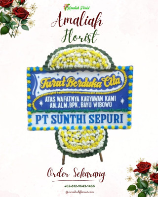 Papan Bunga Duka di Tangkobu